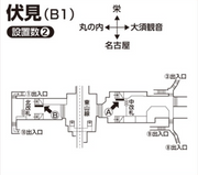 [Subway Fushimi Station] B0/B1海報