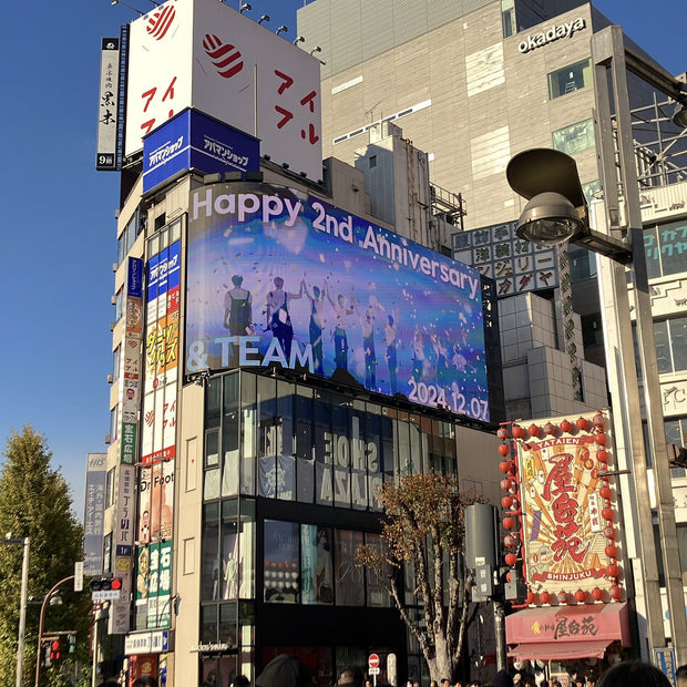 【&TEAM】cross新宿vision 應援廣告案例（2024/12）