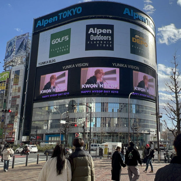 【WAKER KWON HYEOP】新宿unika vision 應援廣告案例（2025/02）